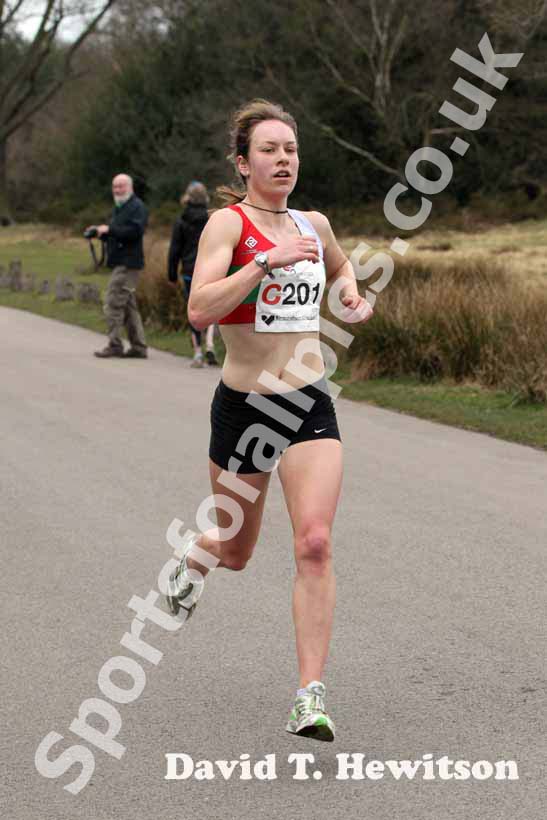 Stephenie Twell (Aldershot Farnham and District) during the National Womens 6 Stage Relay.